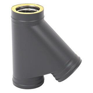 Тройник ТиС Термо 45° ТРТ-Р, AISI 430 Black(Диаметр Ø 250/310 мм)