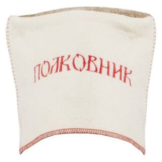 Шапка LK Кубанка \ПОЛКОВНИК\ белая (арт.305104)