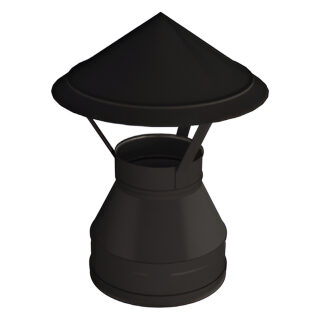 Зонт Вулкан VBR50 (black, AISI 321/439/0,5мм)(Ø 120/220 мм)