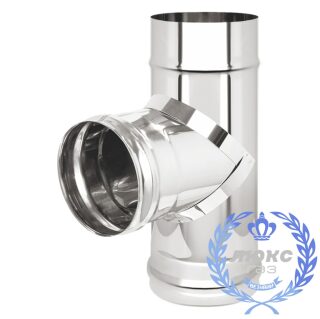 Тройник Везувий «Люкс Газ» 90° (нержавейка, AISI 316/0,5мм)(Ø 120 мм)