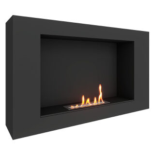 Биокамин SteelHeat WALL LONG 900 LITE(Стекло Со стеклом, Стемалит Со стемалитом)