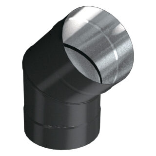 Отвод 45° Вулкан VBR (black, AISI 439/0,8мм)(Диаметр Ø 150 мм)