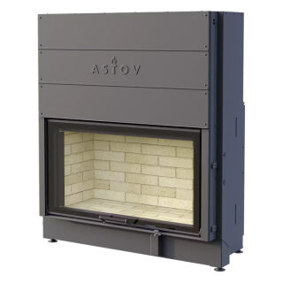 Каминная топка Astov ПС 10057(Футеровка ШСП (широкие стальные пластины))