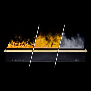 Встраиваемый камин-увлажнитель Schones Feuer 3D Hot Line 1200(Классический) (Панель Латунная)