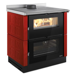 Отопительно-варочная печь La Nordica Verona XXL Maiolica(Бордовый (BORDEAUX))