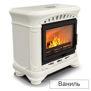 Каминная облицовка КимрПечь Модерн пристенный (Исполнение Однотонный A, Цвет / Декор Ваниль [A2])