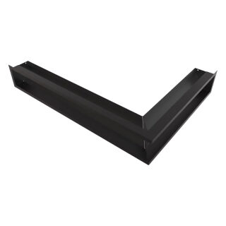 Люфт Kratki чёрный (угловой)(Размеры 12х54,7x76,6 см, Модель 45S, Расположение Левый)