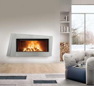 Каминная облицовка Piazzetta SALISBURGO(Цвет керамики Bianco Antico, Для топок MA 263 / MC 90/44)