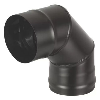 Колено Везувий BLACK (AISI 430/1,0мм) 90°(Ø 120 мм)