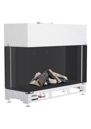 Газовый камин Schmid Ekko G L 100 51(Внутренняя отделка: чёрная, стеклокерамика с зеркальной поверхностью, со светодиодной подсветкой)