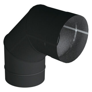 Отвод 90° Вулкан VBR (black, AISI 439/0,8мм)(Диаметр Ø 150 мм)