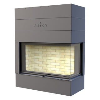 Каминная топка Astov П2С 12570(Расположение R - правая, Футеровка темная керамика)