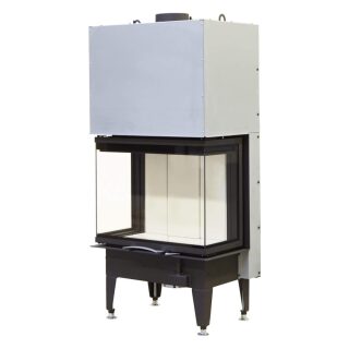 Каминная топка Austroflamm 64x33x51 S3 трехсторонняя(Keramott белый)