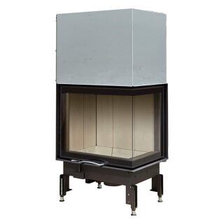 Каминная топка Austroflamm 69x49x57S два стекла(Правый, Keramott белый)