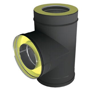 Тройник 90° Вулкан VBR50 (black, AISI 321/439/0,5мм)(Ø 115/210 мм)