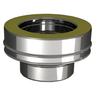 Переходник Вулкан V100R Моно-Термо (нержавейка, AISI 321/304/0,5мм)(Ø 130/330 мм)