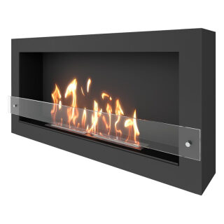 Биокамин SteelHeat WALL ONE 1100 LITE(Стекло Со стеклом, Стемалит Без стемалита)