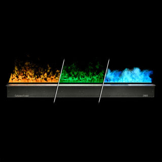 Встраиваемый камин-увлажнитель Schones Feuer 3D Hot Line 2400(RGB) (Панель Нержавеющая)