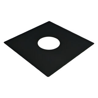 Фланец Вулкан VBR50 без изоляции (black, AISI 439/0,5мм)(Ø 150/250 мм, 750x750 )