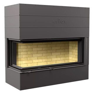 Каминная топка Astov П2С 14057(Расположение L - левая, Футеровка ШСП (широкие стальные пластины))