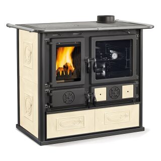 Отопительно-варочная печь La Nordica Rosa 5.0 Ceramica(Бежевый (Liberty Panna))