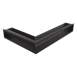 Люфт Kratki чёрный (угловой)(Размеры 12х54,7x76,6 см, Модель 45S, Расположение Правый)