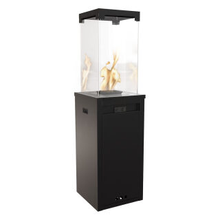 Газовый камин Kratki PATIO/LIGHT с ручным управлением(Черный)