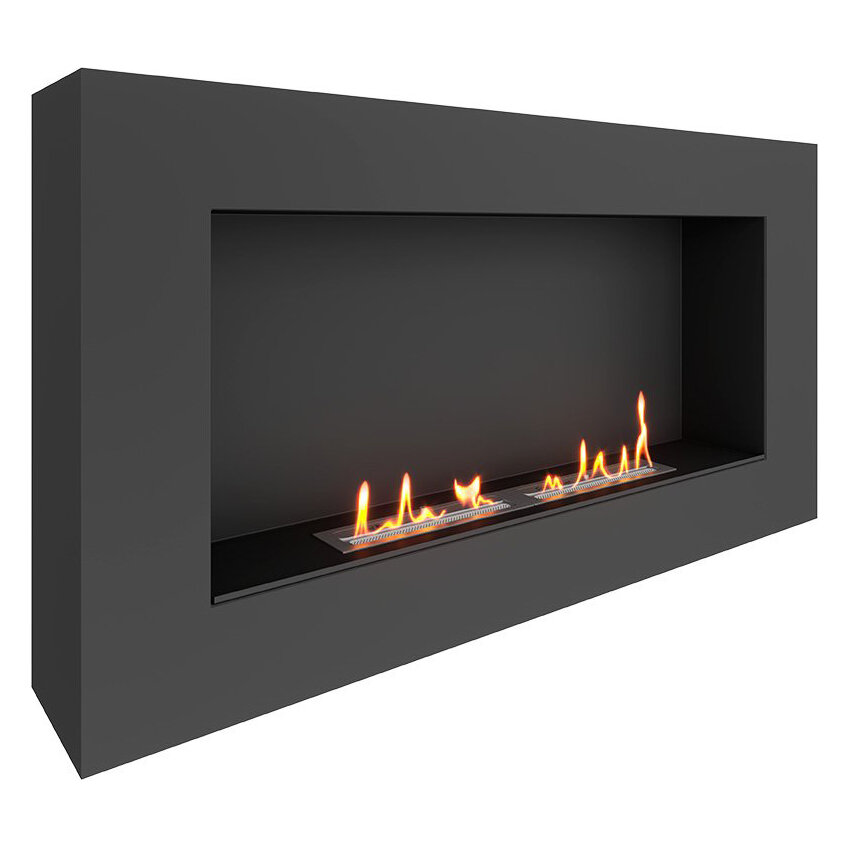 Биокамин SteelHeat WALL GRAND 1200 LITE(Стекло Со стеклом, Стемалит Без стемалита)
