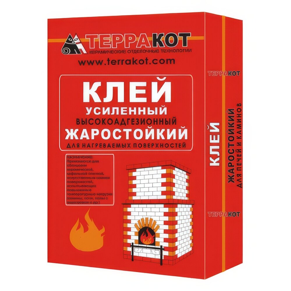 Клей жаростойкий усиленный Терракот(25 кг)