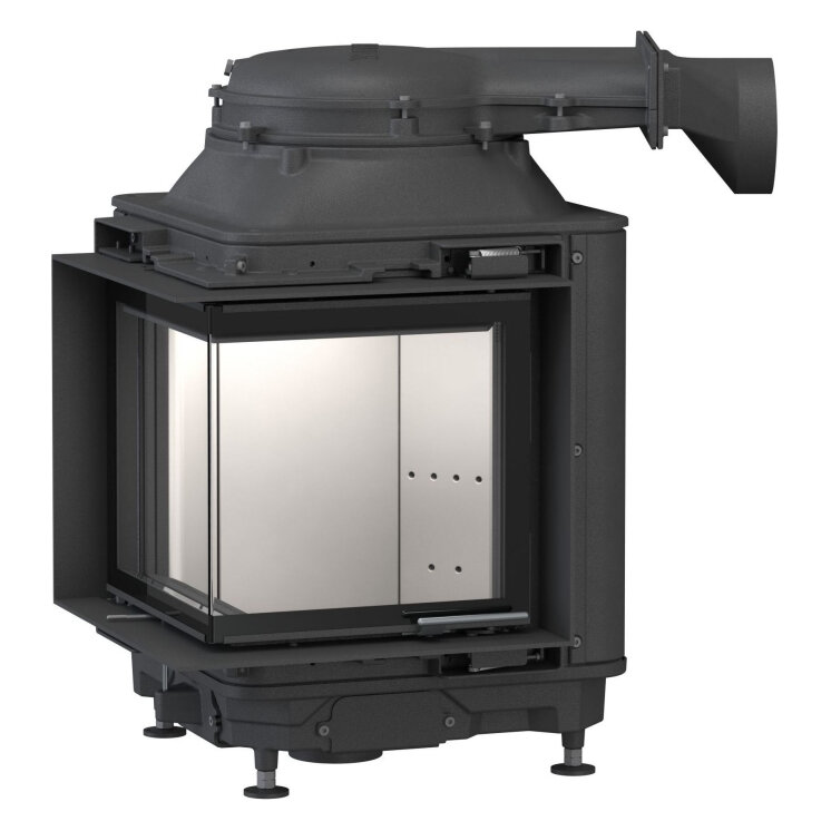 Каминная топка Brunner HKD 12 Eck-Kamin(Дымосборник Чугунный дымосборник, Рамка Декоративная рамка, Цвет рамки Черная)