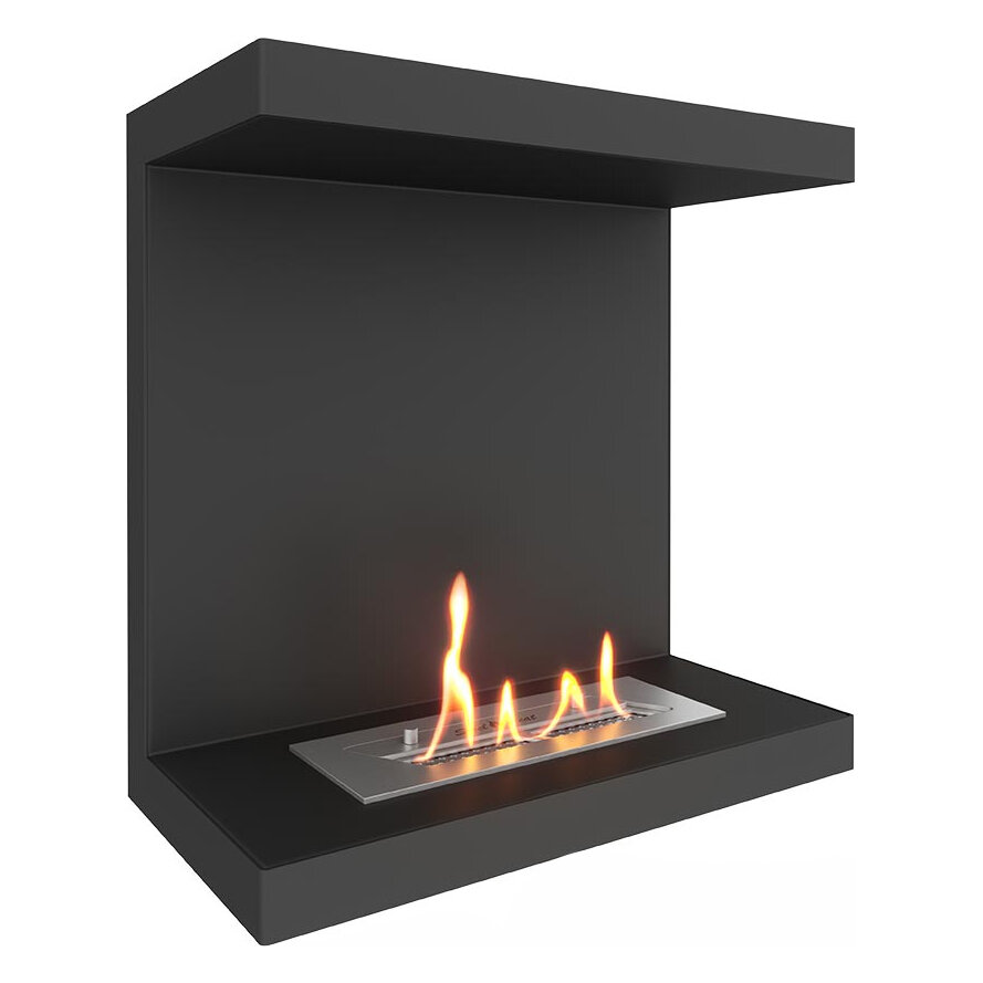 Встраиваемый фронтальный биокамин SteelHeat Leader 500(Стекло Без стекла, Стемалит Со стемалитом)