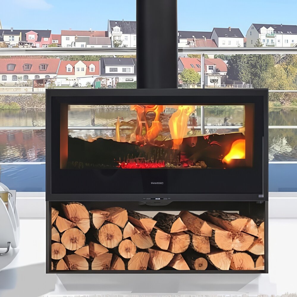 Печь-камин Panadero DOUBLE FACE B?CHER EcoDesign