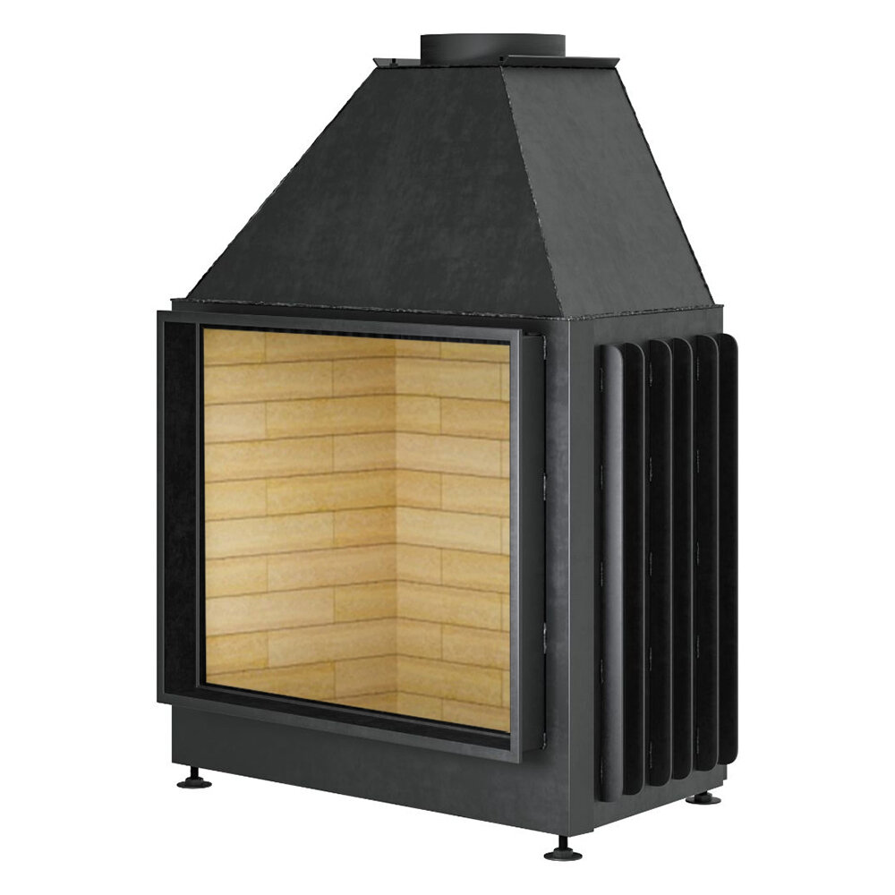 Каминная топка Warmhaus Flat 90/70(Футеровка - 3D панели)