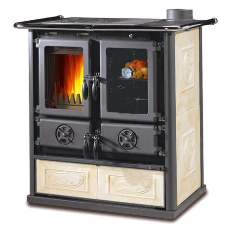 Отопительно-варочная печь La Nordica Rosetta 5.0 Ceramica (Бежевый (Liberty Panna))