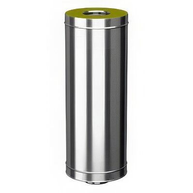 Труба первая Вулкан V100R L-884 мм (нержавейка, AISI 321/304/0,5мм)(Ø 104/300 мм)