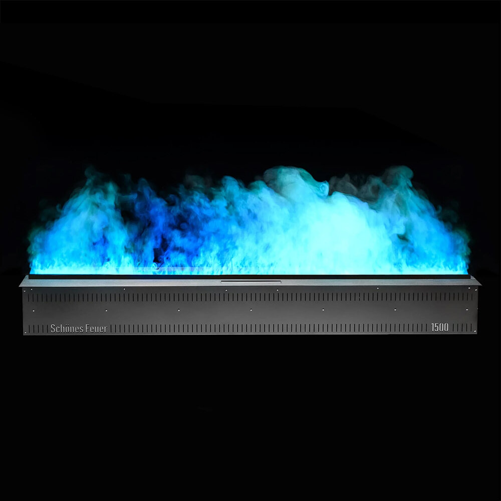 Встраиваемый камин-увлажнитель Schones Feuer FireLine 1500 RGB(Латунная панель)