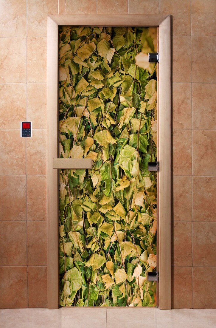Дверь DoorWood Хамам Фотопечать (1900х700 мм, правая)(Рисунок А012)