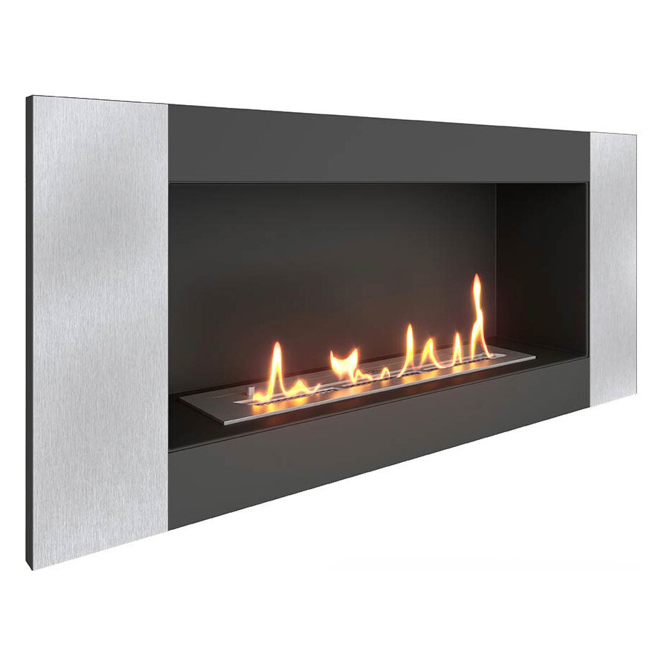 Встраиваемый биокамин SteelHeat LONG-V 900 Small(Стекло Без стекла, Стемалит Со стемалитом)