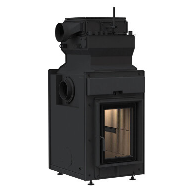 Каминная топка Brunner HKD 2.2 XL SK/h + EAS с шибером(Монтажная рама, черная)