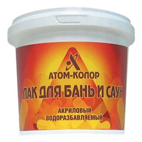 Лак для бань и саун 0,9 л Атом-Колор