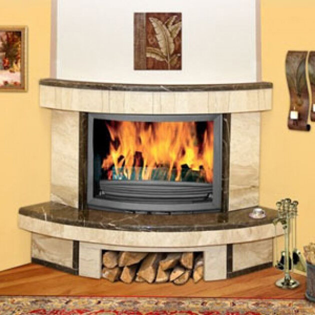 Каминная облицовка Madeira Mirabel Standart (угловая)(Мрамор Giallo / Equator, Тип топки под топку 700)