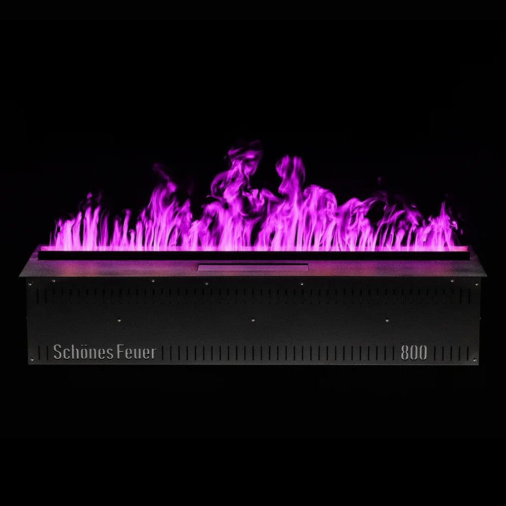Встраиваемый камин-увлажнитель Schones Feuer FireLine 800 RGB(Латунная панель)