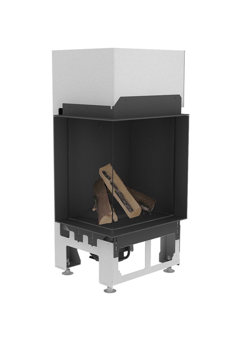 Газовый камин Schmid Ekko G L 45 51(Внутренняя отделка: чёрная, стеклокерамика с зеркальной поверхностью, без светодиодной подсветки)
