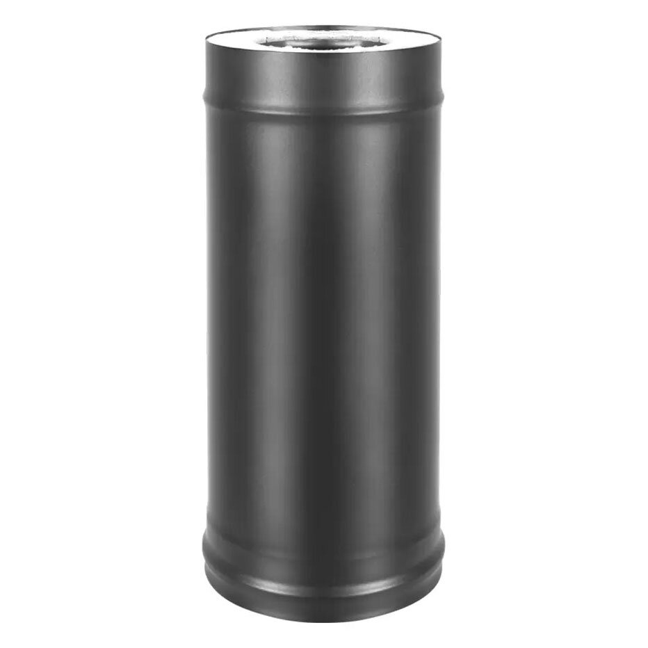 Сэндвич-труба Везувий BLACK (AISI 430/1,0мм, Keralux) L-0,5 м(Ø 200/300 мм)