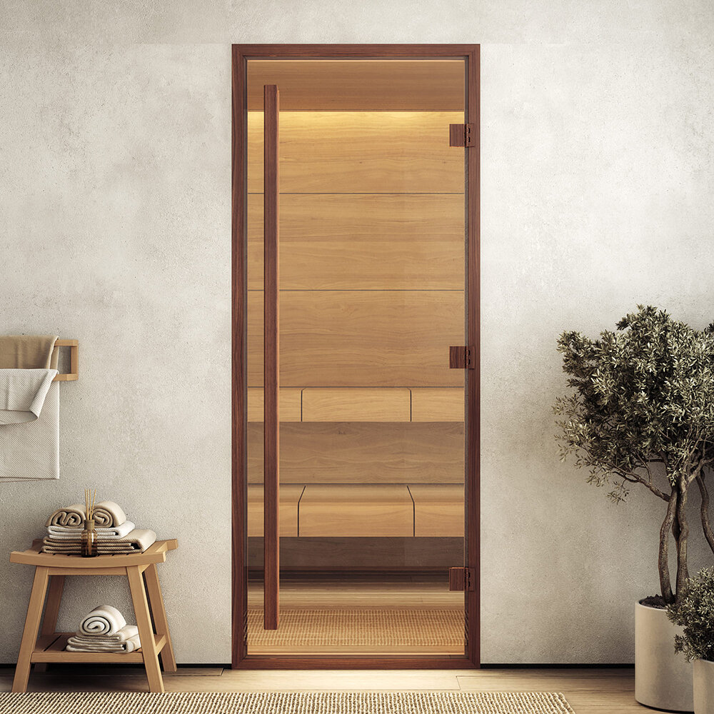 Дверь DoorWood Хамам Aрт Wood 50 Бронза матовая(Размер 2000*800 мм, Расположение Правая)