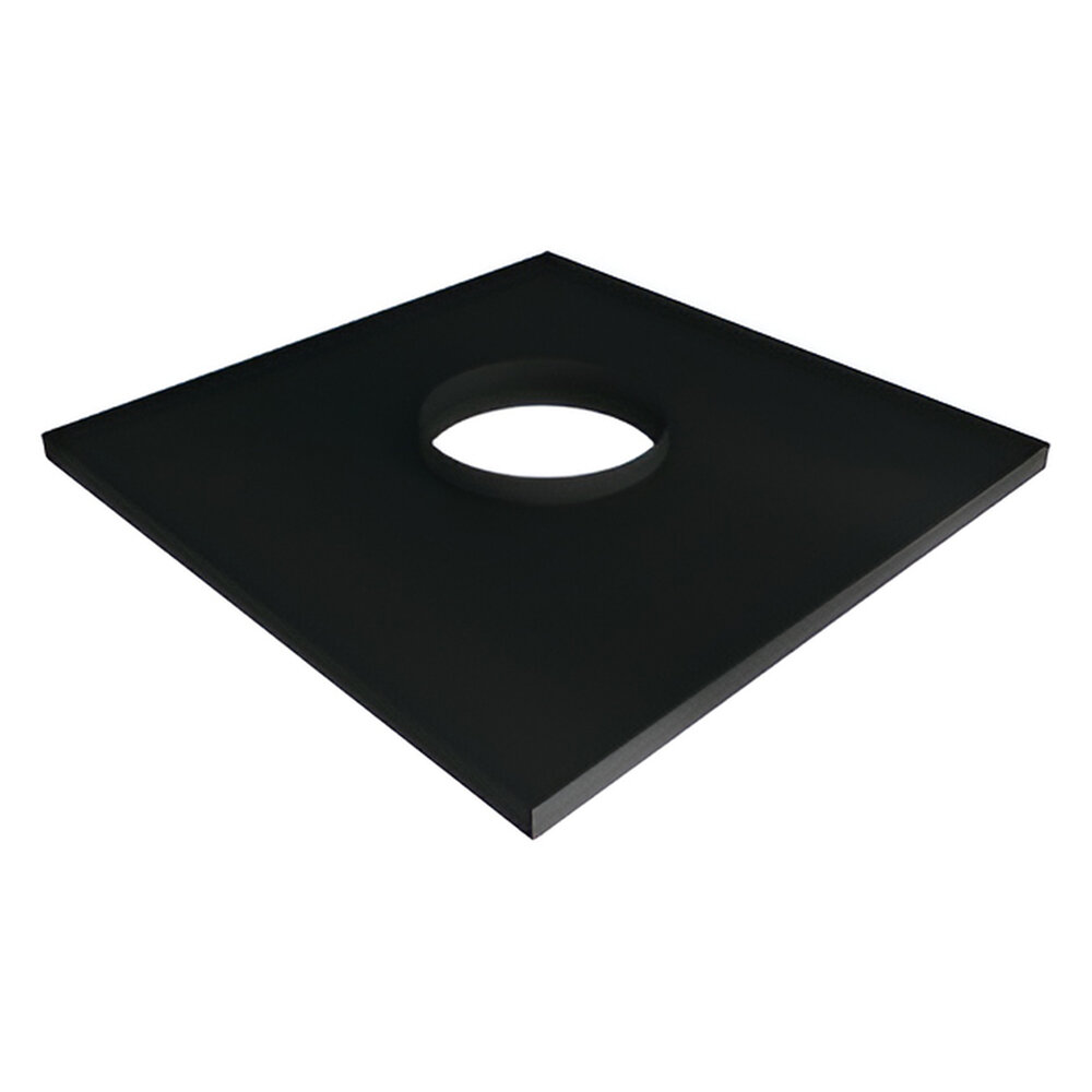 Фланец прямой Вулкан VBR50 с изоляцией (black, AISI 439/0,5мм)(Ø 150/250 мм)