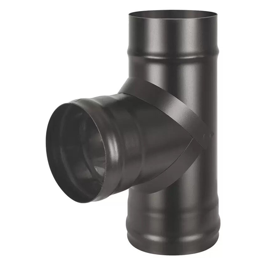 Тройник Везувий BLACK (AISI 430/1,0мм)(Ø 120 мм)