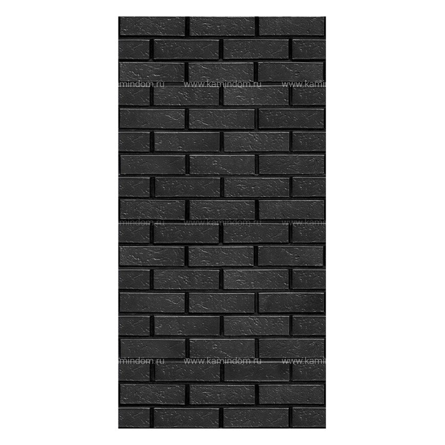 Плита Декор LK Astonit Черный кирпич №1009(1200х600х9 мм)
