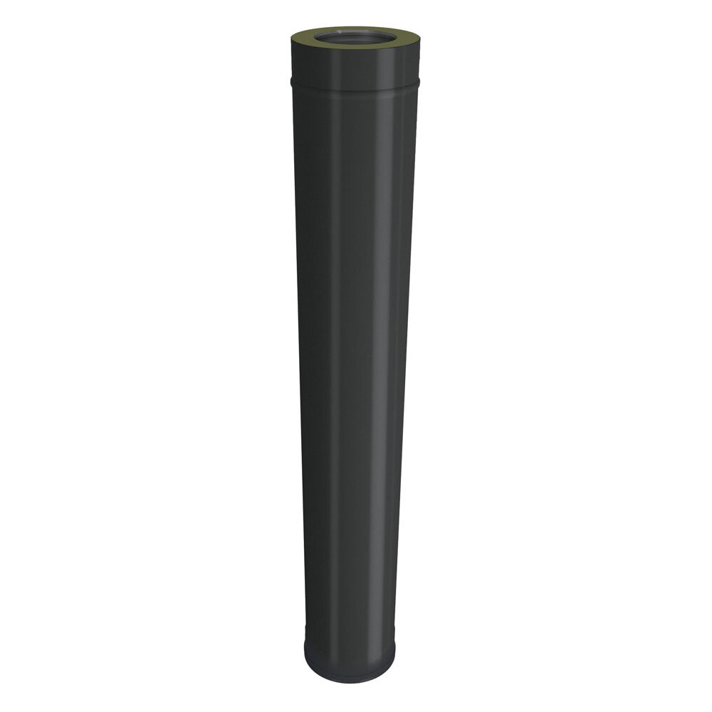 Труба Вулкан VBR50 L-1000 мм (black, AISI 321/439/0,5мм)(Ø 120/220 мм)