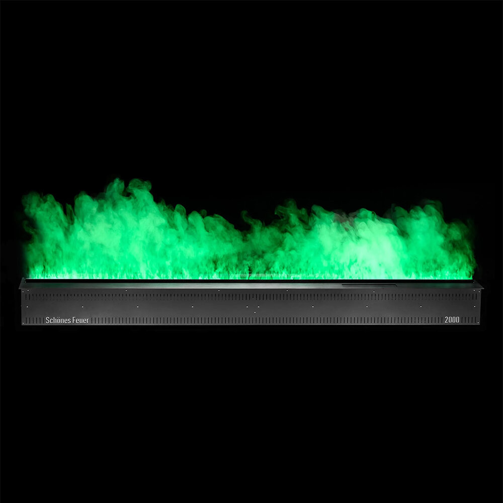 Встраиваемый камин-увлажнитель Schones Feuer FireLine 2000 RGB(Чёрная панель)